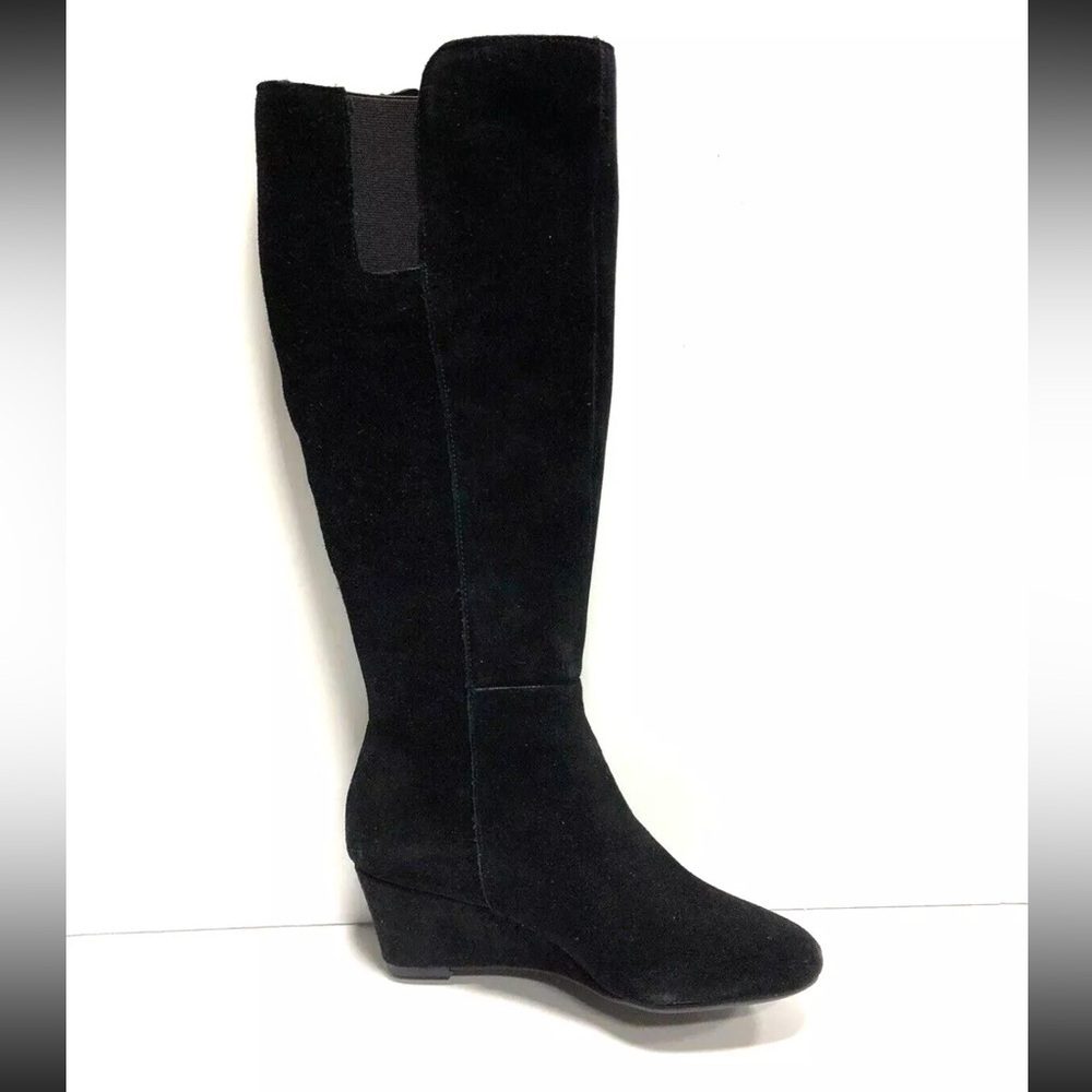 Anne Klein Women’s Alanna Black Knee High Boots, Size 5 M.